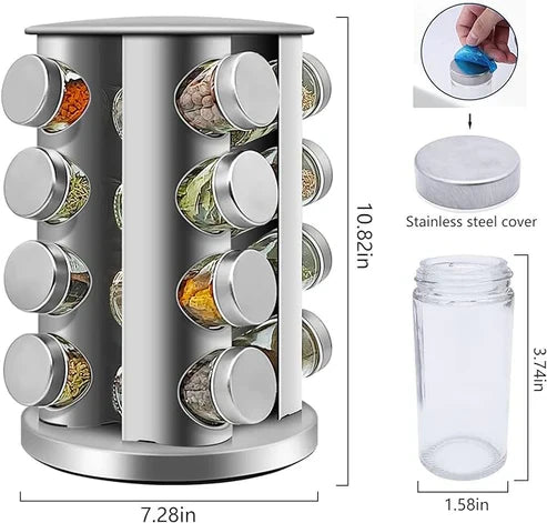 16-Jar Spice Storage meeremporium